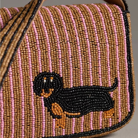 VIRAL ANTHROPOLOGIE FIONA DOG BAG DASCHUND - Picture 6 of 7